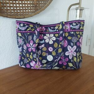 Floral Tote Bag Vera Bradley floral nightingale pigeon tote bag Bird